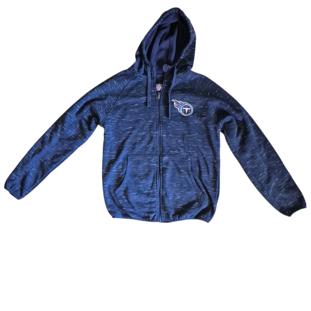 L Tennesse Titans MENS Navy Blue Zip-Up‎ Hoodie
